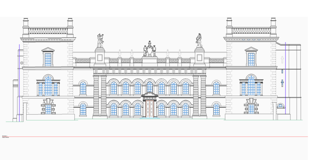 Grade I Listed Castle Elevation